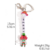 Christmas atmosphere keychain pendant woven lanyard