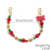 Christmas keychain beaded phone chain