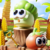 Eye-popping vegetable squeeze stress-relief toy