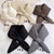 Korean Winter Knitted Down Scarf