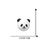 Panda squeeze decompression toy