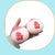 Peach-shaped stress-relief squeeze toy