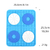 Detachable silicone puzzle placemat