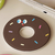 Donut-shaped diatom mud coasters