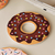 Donut-shaped diatom mud coasters