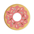 Donut-shaped diatom mud coasters