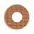 Donut-shaped diatom mud coasters