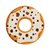 Donut-shaped diatom mud coasters