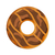 Donut-shaped diatom mud coasters