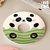 Donut-shaped diatom mud coasters