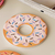 Donut-shaped diatom mud coasters