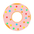 Donut-shaped diatom mud coasters