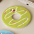 Donut-shaped diatom mud coasters
