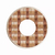 Donut-shaped diatom mud coasters