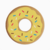 Donut-shaped diatom mud coasters
