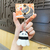 Rotatable Badminton Stress-Relief Keychain