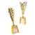 Cutout Crystal Metal Trophy