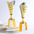 Cutout Crystal Metal Trophy
