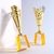 Cutout Crystal Metal Trophy
