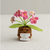 Knitted flower plant pot