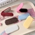 Faux leather pattern phone holder folding mirror