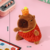 Capybara plush doll keychain