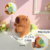 Capybara plush doll keychain