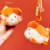Small Fish Blowing Bubbles Plush Keychain Pendant