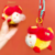 Small Fish Blowing Bubbles Plush Keychain Pendant