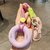 Grip trainer stress-relief keychain pendant