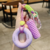 Grip trainer stress-relief keychain pendant