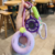 Grip trainer + dumbbell plate stress-relief keychain pendant