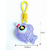 Bubble-blowing fish squeeze toy keychain
