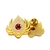 Diamond-Encrusted Metal Badge
