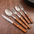 Titanium Wood Tableware Set