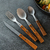 Titanium Wood Tableware Set