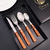 Titanium Wood Tableware Set