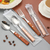 Titanium Wood Tableware Set
