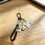 Rotating Football Keychain Pendant