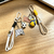 Rotating Football Keychain Pendant