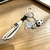Rotating Football Keychain Pendant