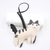 Leather sausage dog pendant