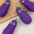 Eggplant TPR Stress Relief Toy