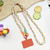 Color-Blocked Woven Phone Strap