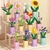 Coffee Cup Plant Series Building Blocks-The 12 Zodiac Signs' Guardian Flower Collection