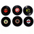 Mini Vinyl Record Keychain Ornament Customizable