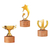 Wooden Metal Trophy