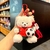 Football Bear Pendant Keychain