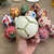 Football Stress Relief Ball-shaped Button Keychain