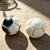 Football Stress Relief Ball-shaped Button Keychain